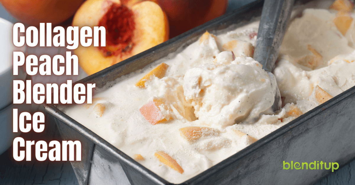 Blender Peach Ice Cream - Life Love Liz