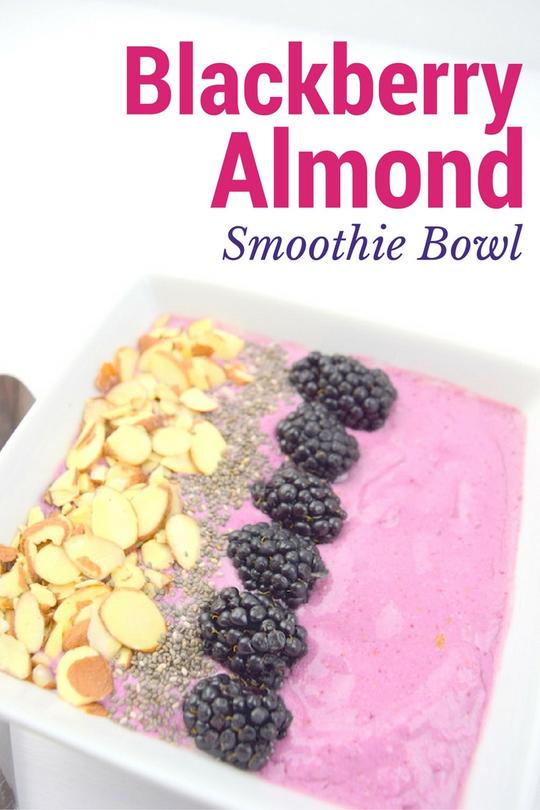 Blackberry Almond Smoothie Bowl