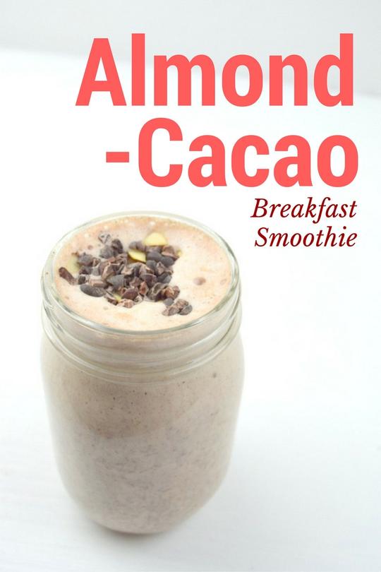 Almond-Cacao Breakfast Smoothie