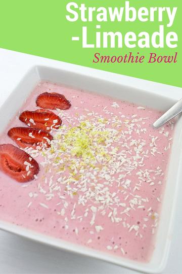 Strawberry Limeade Smoothie Bowl