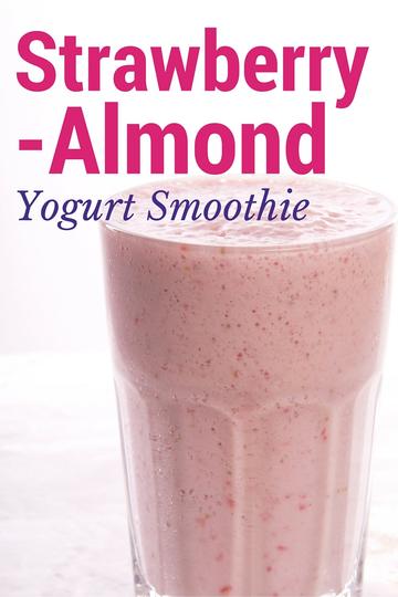 Strawberry Almond Yogurt Smoothie