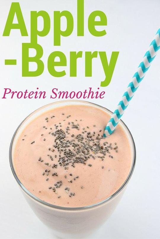 Apple Berry Protein Smoothie