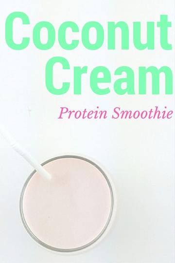 Coconut Cream Protein Smoothie