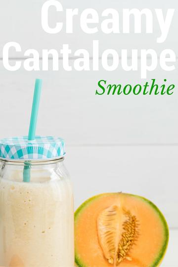 Creamy Cantaloupe Protein Smoothie