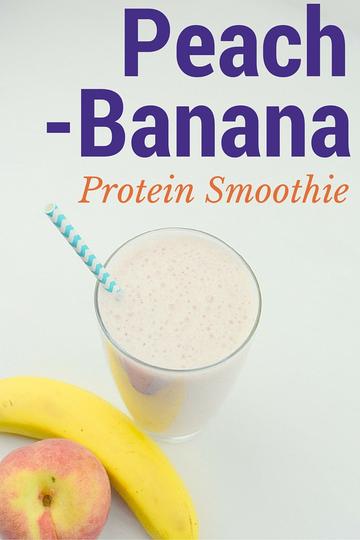 Peach Banana Protein Smoothie